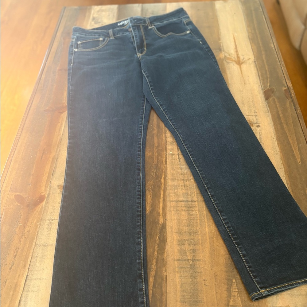 American Eagle Outfitters Dark Blue Straight Leg Jeans